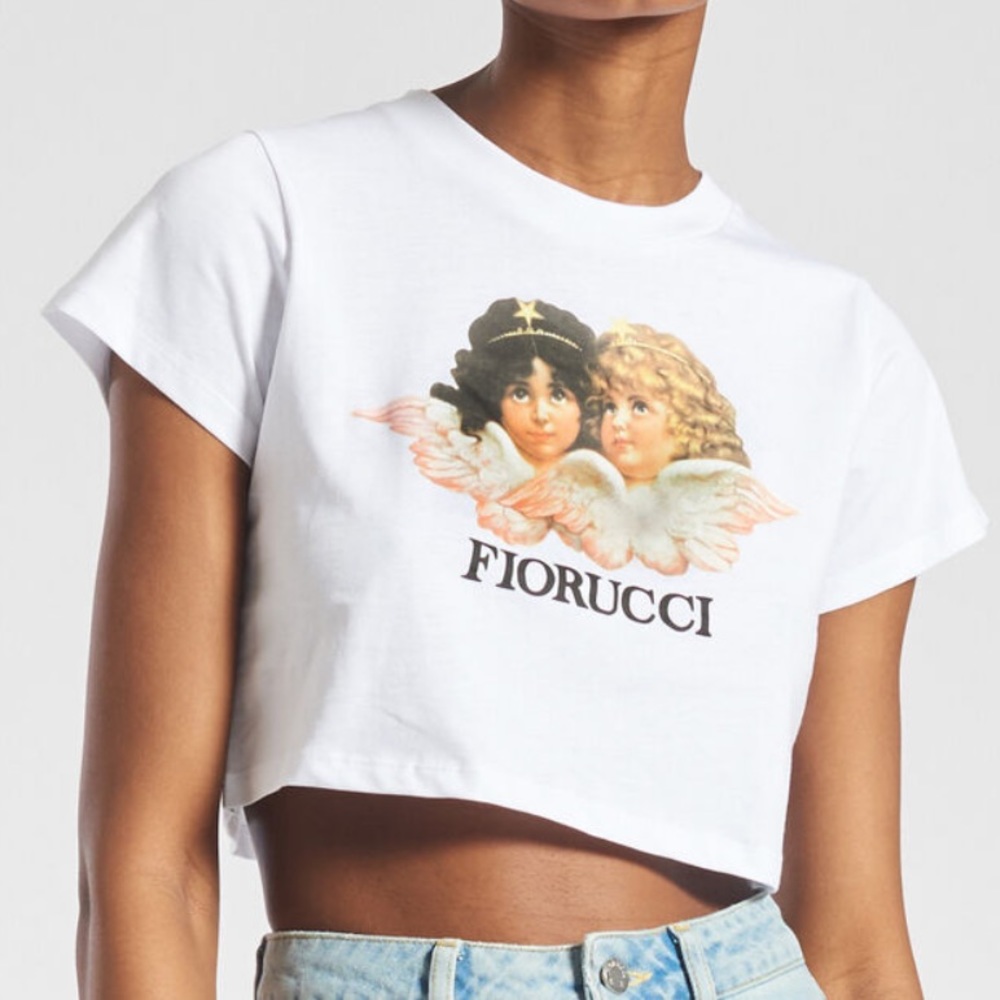 ANGELS CROP T-SHIRT WHITE